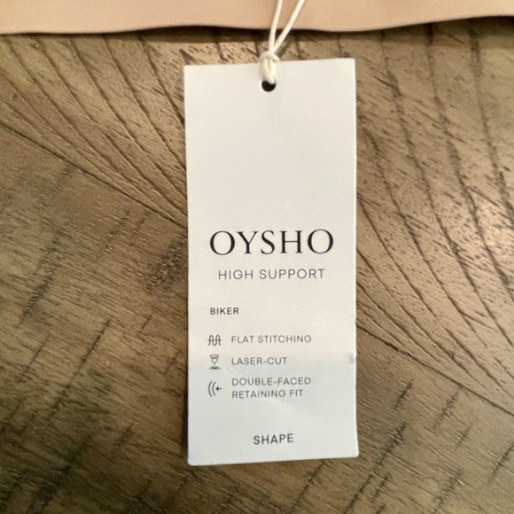 Oysho High Support Bike Short. Size XL. Nude. - Picture 3 of 4
